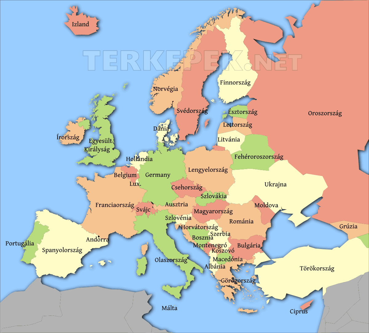 európa térkép országok Hazánkban És Európa Más Országaiban   REV európa térkép országok